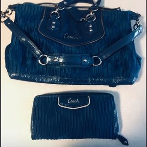 RARE COACH ASHLEY SATCHEL IN OCEAN